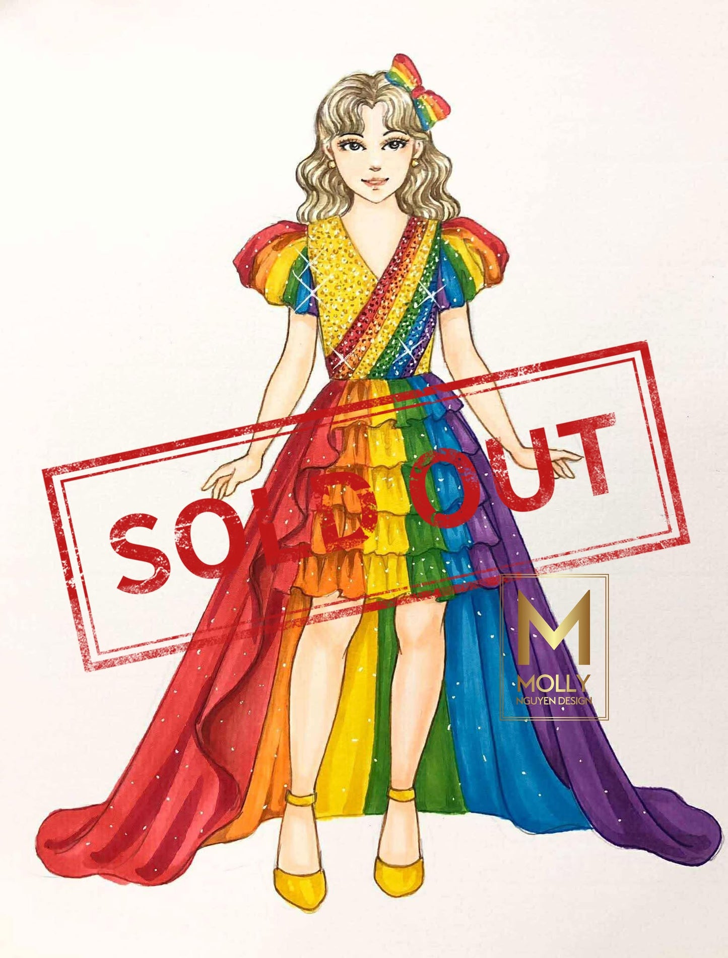The rainbow design for child