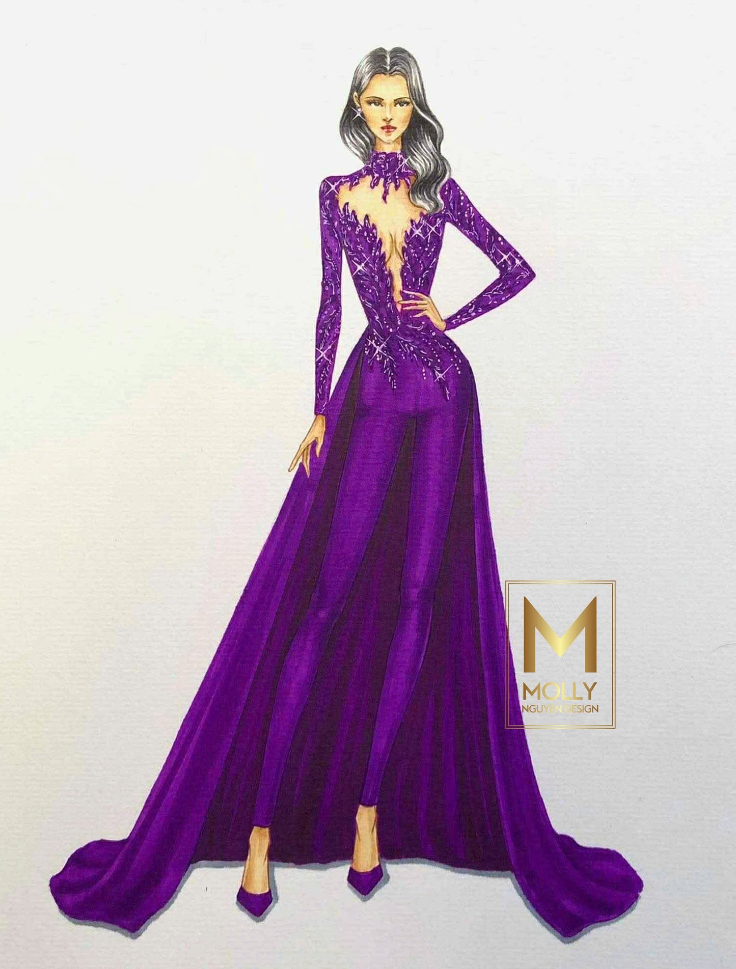 The elegant suit Fun fashion