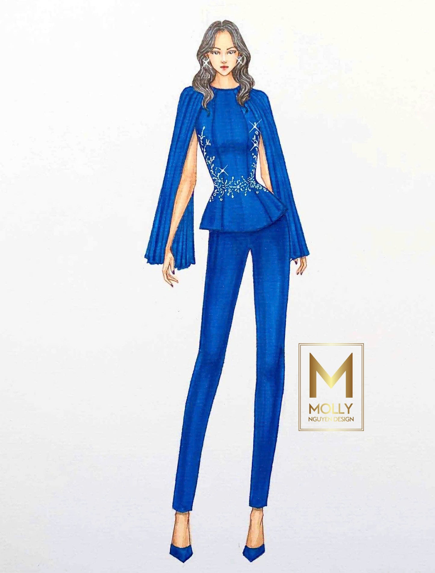 The Elegant Interview Costume Long Sleeve