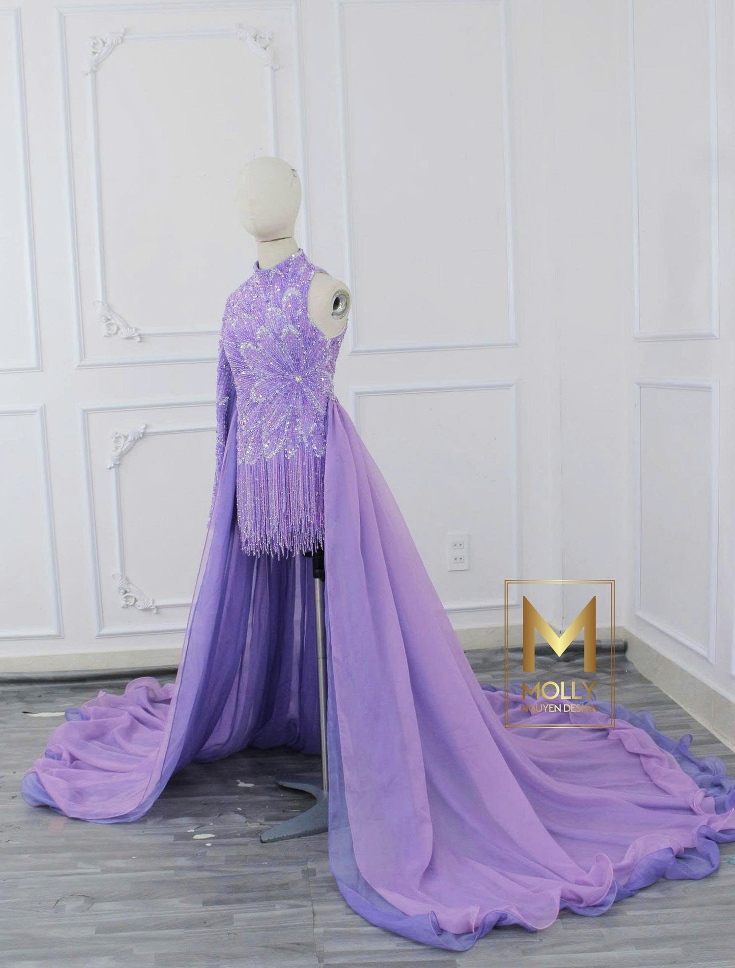 The purple fun fashion design