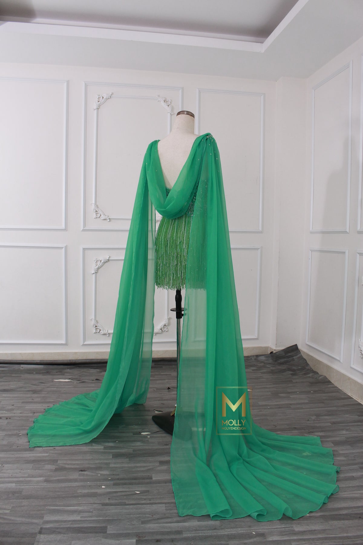 The fashion wear with cape