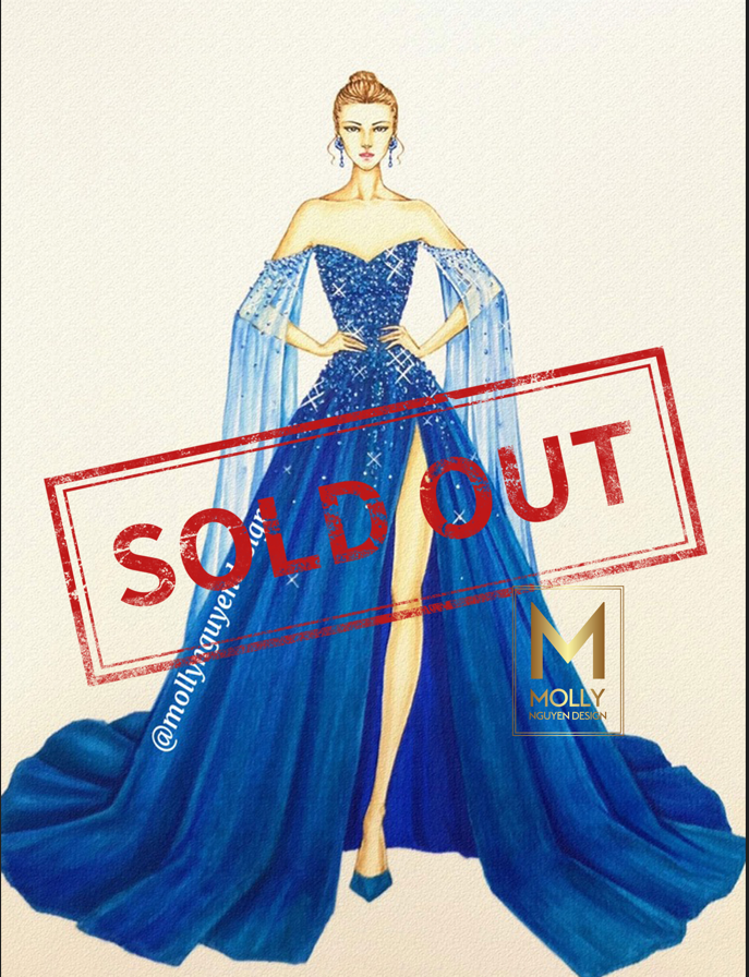 Blue Ballgown Evening