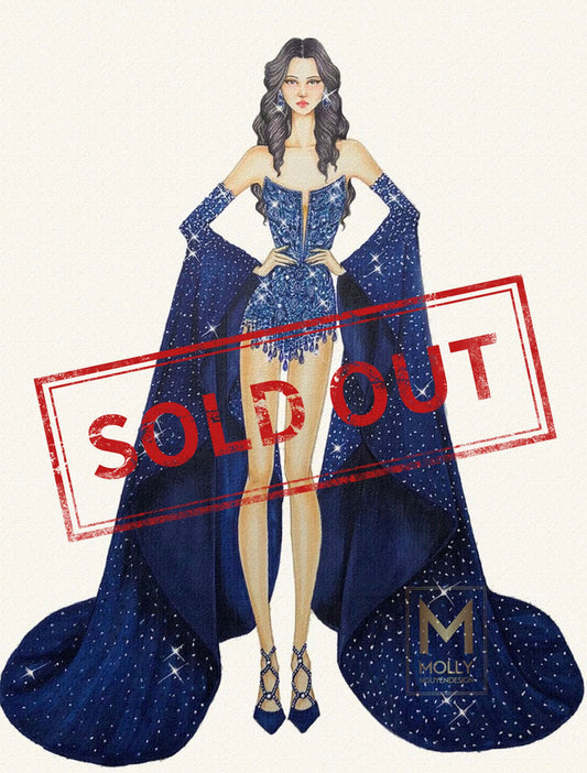 Dark Blue Fashion wear