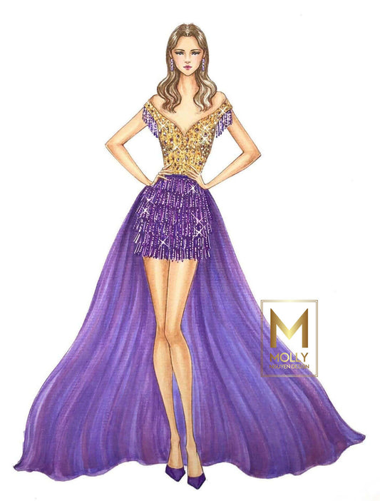Fashion Wear Dress with skirt tassels