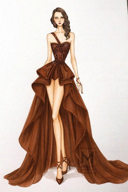 The fashion wear design with trendy color