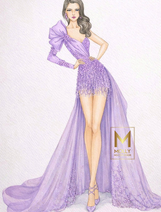 The fun fashion one shoulder