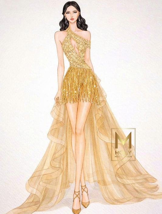 The Elegant One-Shoulder Fashion wear